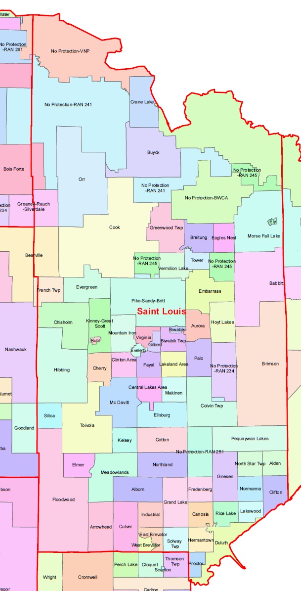 St Louis County District Map Duluth Mn