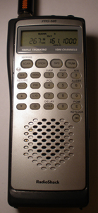 Production photo of Radio Shack Pro-528 scanning receiver