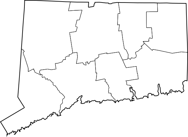 Connecticut County Map Blank.png