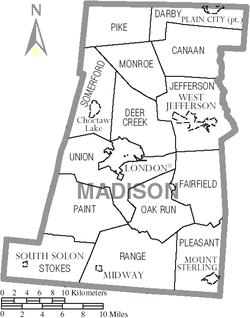 Madison County Ohio Map.png