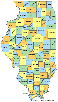 Illinois County Map