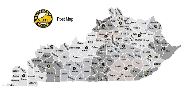 Kentucky State Police Post Areas