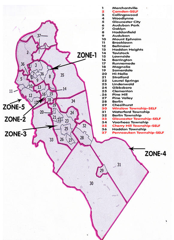 Camden County Zone Map