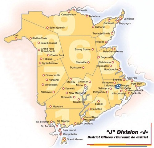 Rcmp Detachments Bc Map Royal Canadian Mounted Police (Rcmp) (Nb) - The Radioreference Wiki