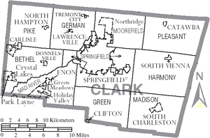 300px-Map of Clark County Ohio With Municipal and Township Labels.PNG