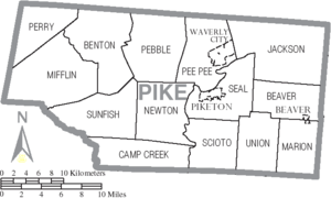 Map Of Pike County Ohio With Municipal And Township Labels.PNG