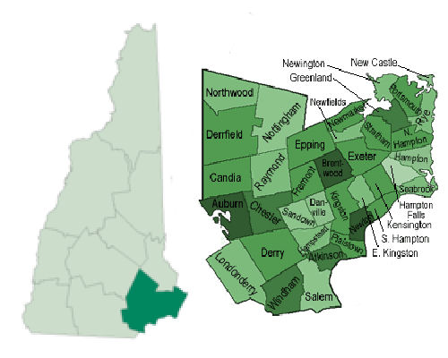 Map Of Rockingham County Nh Maps For You 2912