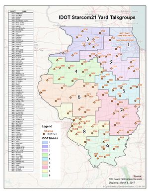 Illinois Department Of Transportation Maps Illinois Department Of Transportation (Idot) (Il) - The Radioreference Wiki