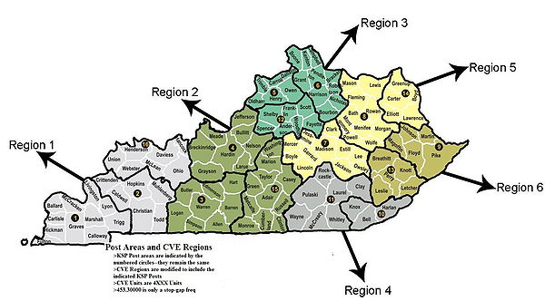 Commercial Vehicle Enforcement DistrictMap