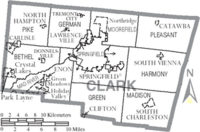 300px-Map of Clark County Ohio With Municipal and Township Labels.PNG