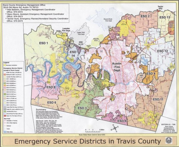 Travis County TX The RadioReference - 600px Travis Co VFD Map 