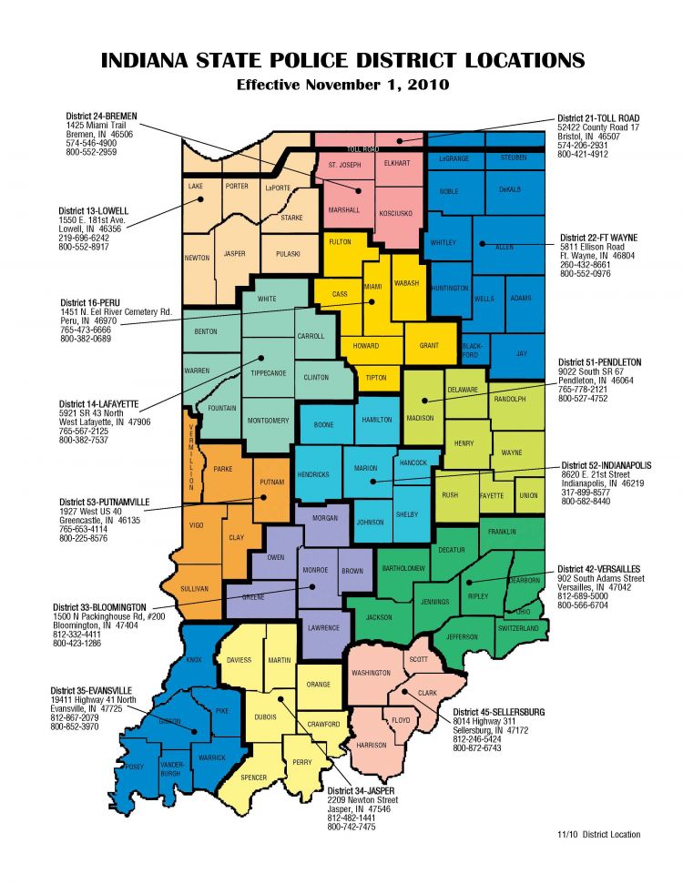 indiana-state-police-district-map